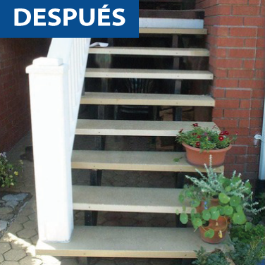 dynadeck, covered stair treads, stair solutions, f r p grating